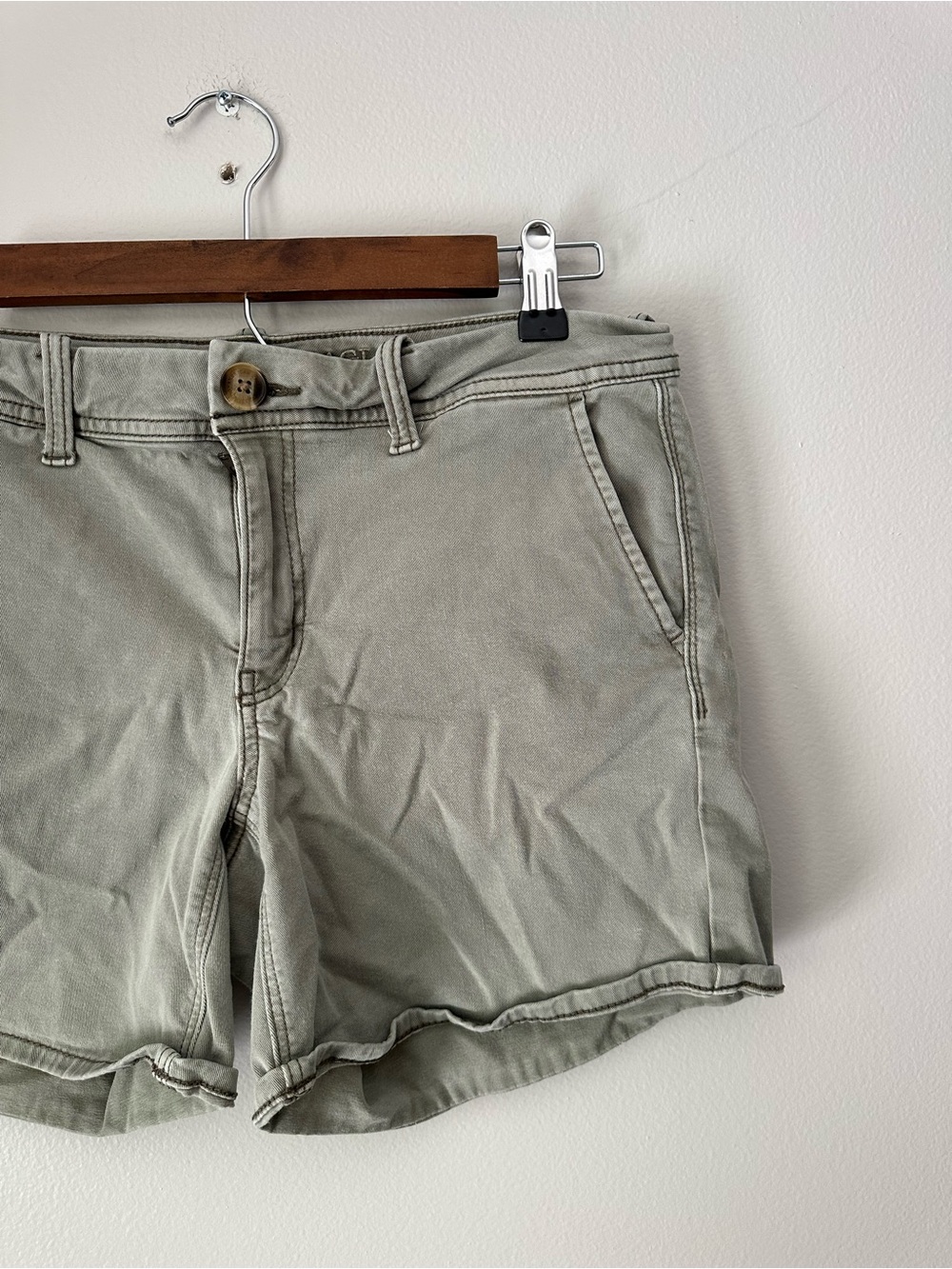 American Eagle Outfitters Women's Olive Utility Shorts